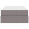 vidaXL Krevet s madracem i skladi&scaron;tem Sivo-smeđa 100 x 200 cm