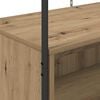 vidaXL Stalak za odjeću s pohranom Smeđi hrast 100 x 44 x 160 cm