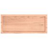 vidaXL Stolna ploča svjetlosmeđa 100x40x(2-4) cm tretirana hrastovina