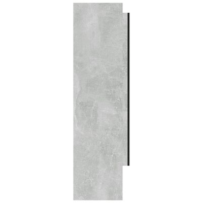 vidaXL Kupaonski ormarić s ogledalom 80 x 15 x 60 cm MDF boja betona