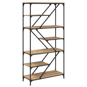 vidaXL Polica Umjetnički hrast 91 x 36 x 176 cm Konstruirano drvo