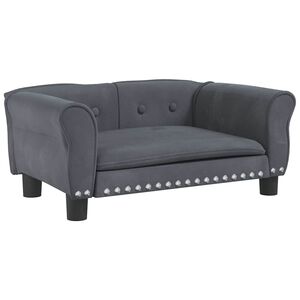 vidaXL Krevet za pse tamnosivi 95 x 55 x 30 cm bar&scaron;unasti