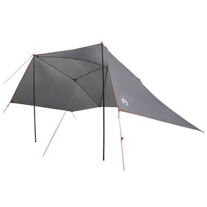 vidaXL &Scaron;ator za auto s krovom Siva i narančasta 308 x 215 x 220 cm