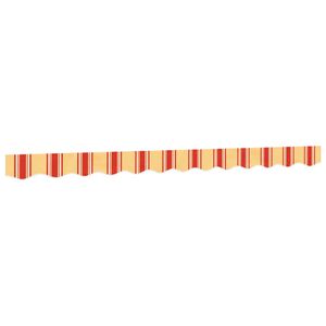 vidaXL Zamjenska tkanina za rub tende žuto-narančasta prugasta 280x20 cm