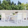 vidaXL Jastuci za vrtne stolice 4 kom krem 100 x 50 x 2 cm od tkanine
