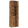 vidaXL Ormar sa policama Staro drvo 70 x 42,5 x 225 cm