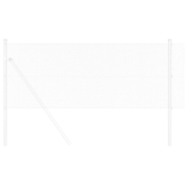 vidaXL Heksagonalna ograda Srebrno 0,4 x 25 m Pocinčani čelik