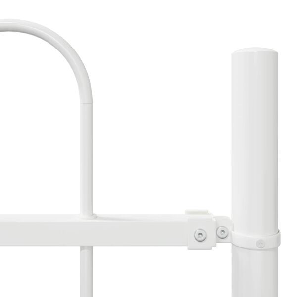 vidaXL Vrtna Ograda 2 pcs Bijelo 3,4 x 1,2 m Čelik s prahom