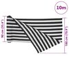 vidaXL Mreža za privatnost antracit-bijela 1,8 x 10 m HDPE 75 g/m&sup2;