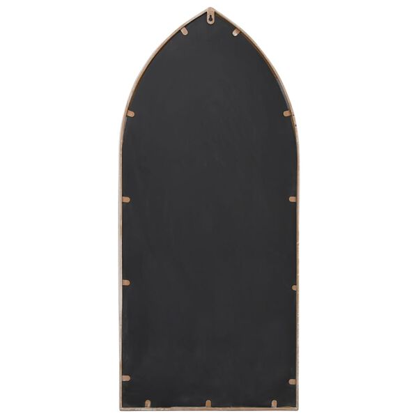 vidaXL Vrtno ogledalo boja pijeska 100x45 cm željezno vanjska upotreba