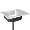 vidaXL Kuhinjski sudoper s cjedilom srebrni 600 x 500 x 155 mm čelični