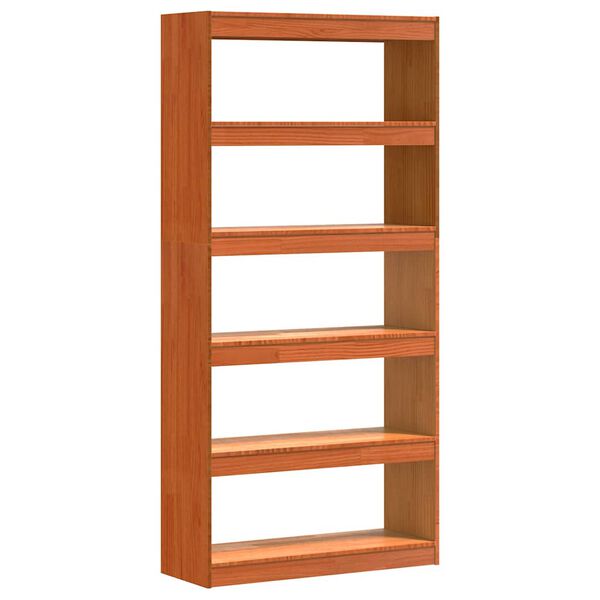 vidaXL Ormarić za knjige Vosak smeđa 80 x 30 x 167,5 cm