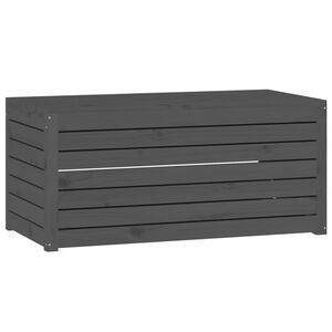 vidaXL Vrtna kutija siva 101 x 50,5 x 46,5 cm od masivne borovine