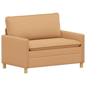 vidaXL Sofa Bež 126 x 81 x 87,5 cm Tkanina