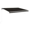 vidaXL Tenda na automatsko uvlačenje 400 x 350 cm antracit