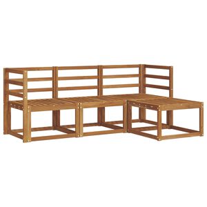vidaXL Set vanjskih sofa 4 pcs Prirodna