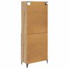 vidaXL Highboard Umjetnički hrast 69,5 x 34 x 180 cm Konstruirano drvo