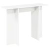 vidaXL Konzolni stol Bijela 100 x 30 x 75 cm Konstruirano drvo