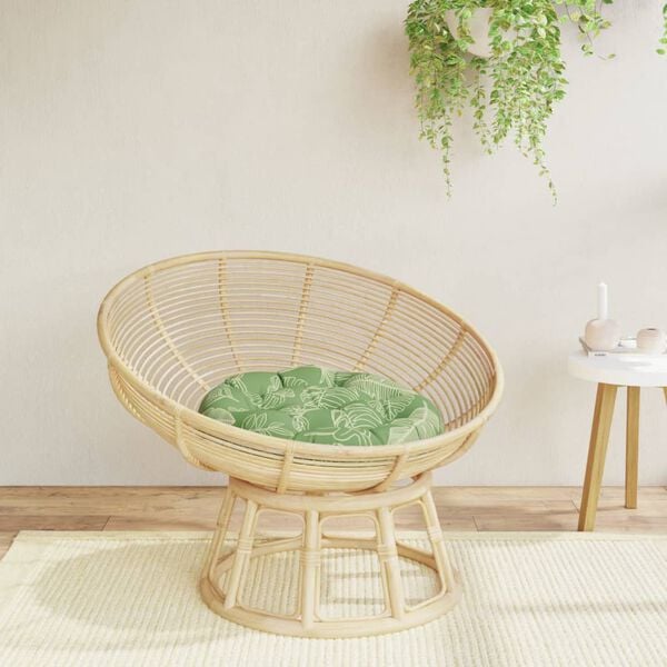 vidaXL Okrugli jastuk s uzorkom li&scaron;ća &Oslash; 60 x 11 cm od tkanine Oxford