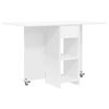 vidaXL Blagovaonski stol 115 x 70 x 75 cm Konstruirano drvo Bijela