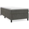 vidaXL Box spring krevet s madracem tamnosivi 90x200 cm bar&scaron;unasti