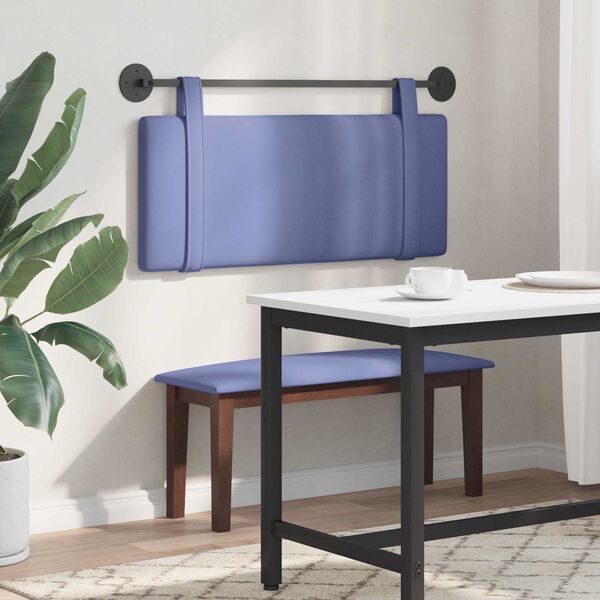 vidaXL Držeće uzglavlje Zidne Traper plava 110 x 55 x 5 cm tkanina