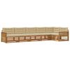 vidaXL Set vanjskih sofa s jastukom 6 pcs Prirodna i bež