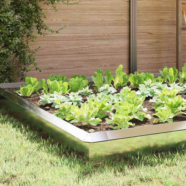 vidaXL Ograde protiv puževa 16 pcs Srebrno Nehrđajući čelik