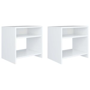 vidaXL Noćni ormarići 2 kom bijeli 40 x 30 x 40 cm konstruirano drvo