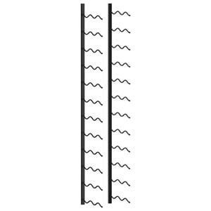 vidaXL Zidni stalak za vino za 24 boce crni željezni