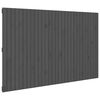 vidaXL Zidno uzglavlje sivo 185x3x110 cm od masivne borovine