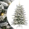 vidaXL Umjetno božićno drvce s nogom Bijelo 150 cm PE i PVC