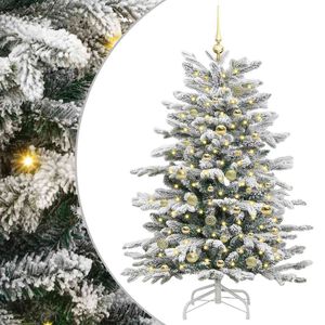 vidaXL Umjetno božićno drvce s nogom Bijelo 150 cm PE i PVC