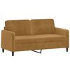 vidaXL 3-dijelni set sofa smeđi bar&scaron;unasti