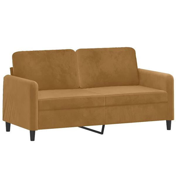 vidaXL 3-dijelni set sofa smeđi bar&scaron;unasti