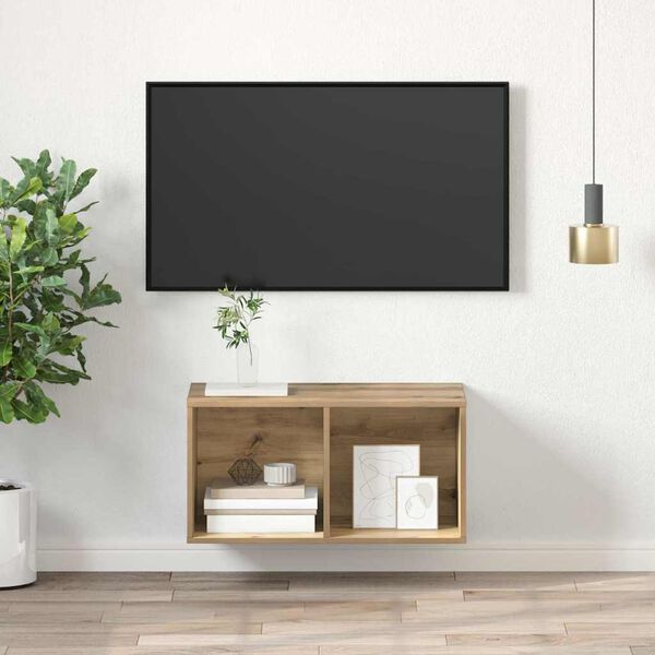 vidaXL Set TV komoda Zidne Umjetnički hrast 37 x 37 x 72 cm