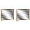vidaXL Modul naslona za ruke 2 pcs Bijela 80 x 6 x 61 cm