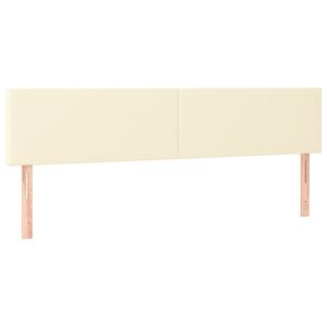 vidaXL Uzglavlja krem 180x5x78/88 cm od umjetne kože