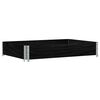 vidaXL Vrtni sadilica crna 120 x 80 cm od masivne borovine