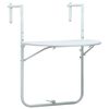 vidaXL Viseći balkonski stol bijeli 60 x 64 x 83,5 cm plastični
