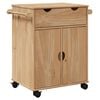 vidaXL Kuhinjska kolica OTTA 59 x 45 x 80 cm od masivne borovine