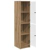 vidaXL Highboard Umjetnički hrast 35 x 37 x 142 cm Konstruirano drvo