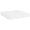 vidaXL Plutajuća zidna polica visoki sjaj bijela 23x23,5x3,8 cm MDF
