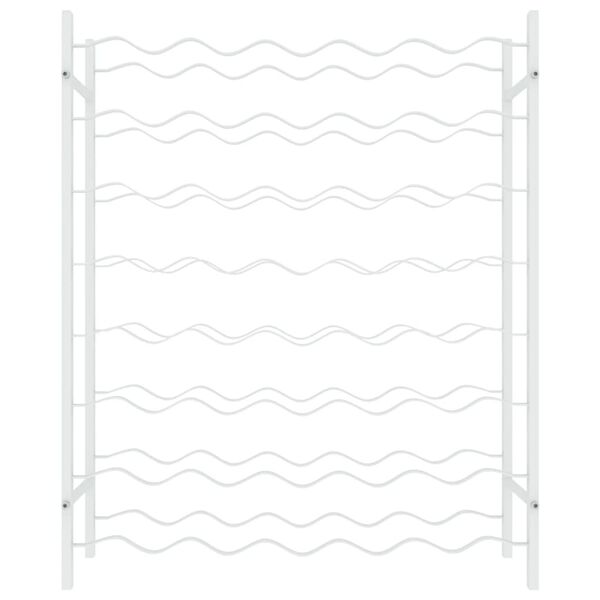 vidaXL Stalak za vino za 48 boca bijeli metalni