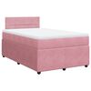 vidaXL Box spring krevet s madracem ružičasti 120 x 200 cm bar&scaron;unasti