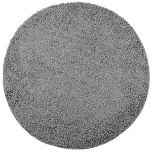 vidaXL Čupavi tepih PAMPLONA s visokim vlaknima moderni zeleni &Oslash;100 cm