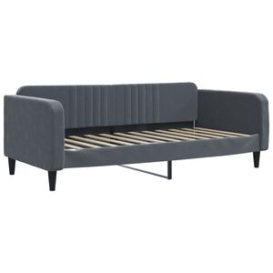 vidaXL Dnevni krevet tamnosivi 90 x 200 cm bar&scaron;unasti