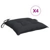 vidaXL Jastuci za stolice 4 kom crni 40 x 40 x 7 cm od tkanine Oxford