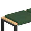 vidaXL Jastučić za klupu 2 pcs Kord Tamnozelena Dubina 35 cm