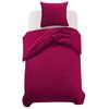 vidaXL Set navlaka za poplun bordo boje 155x220/80x80 cm